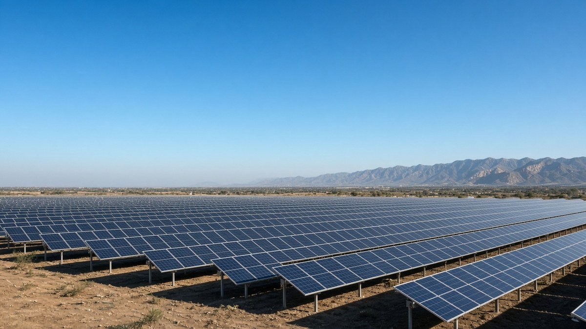 Utility-scale solar farm
